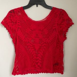 Express Lace Top Size XS
